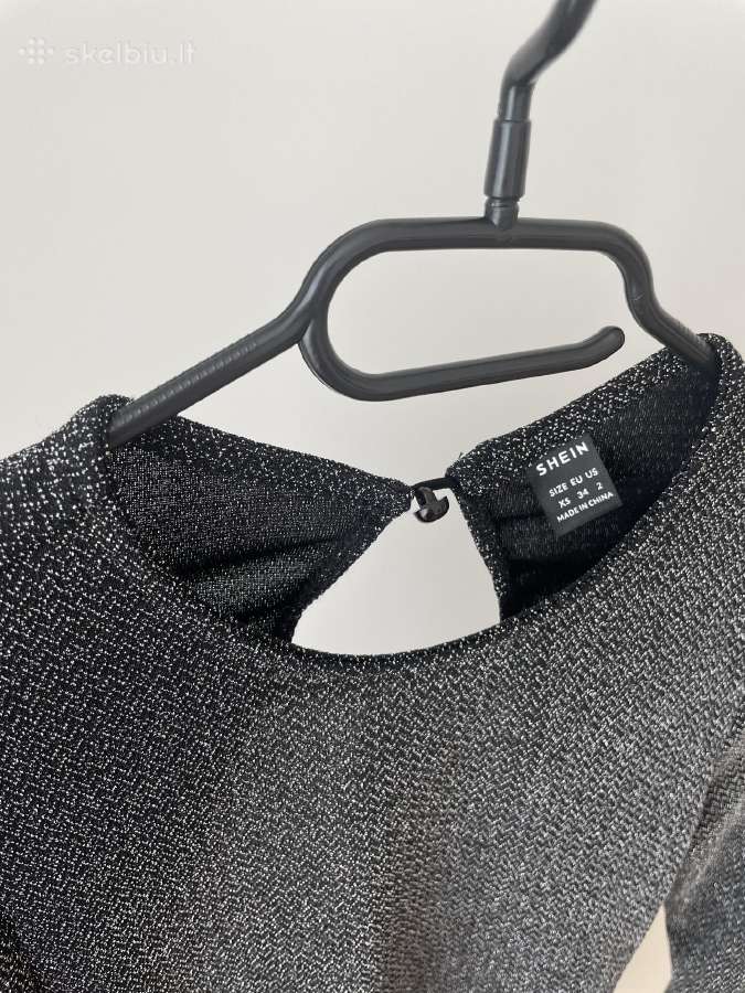 Shein blizgi mini suknelė atvira nugara - nuotraukos Nr. 4