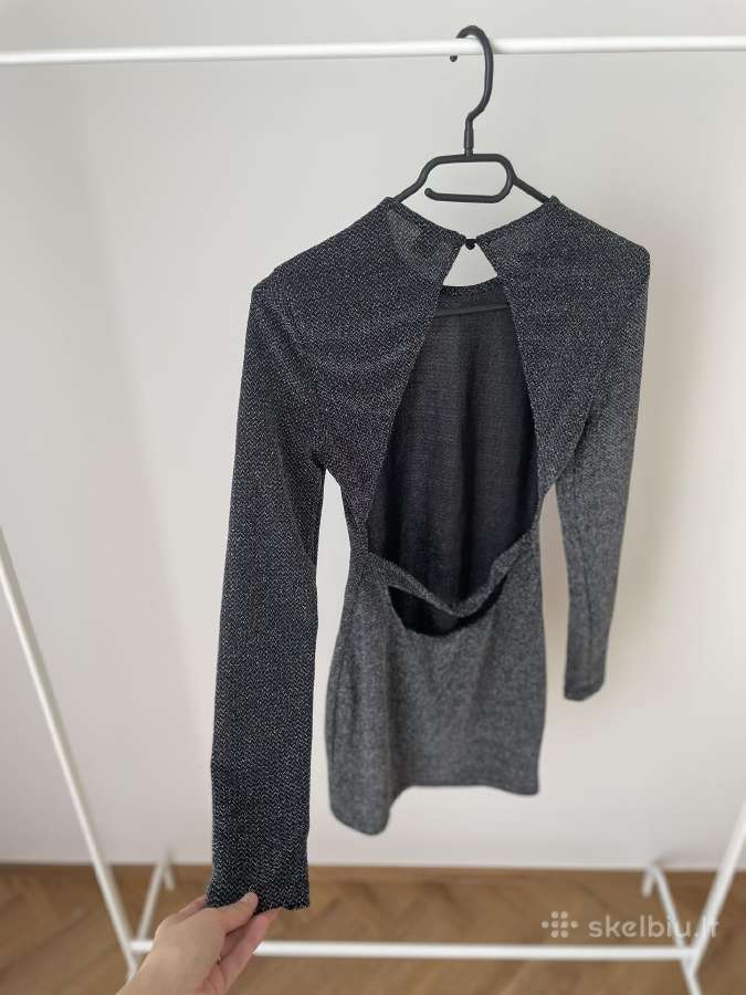 Shein blizgi mini suknelė atvira nugara - nuotraukos Nr. 5