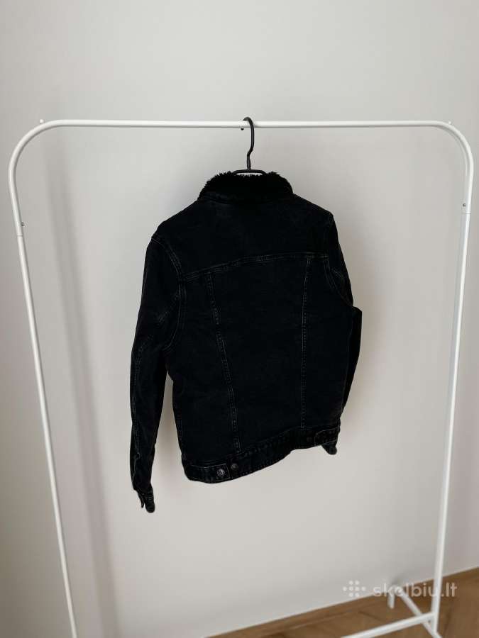 H&m vyriška juoda džinsinė striukė - nuotraukos Nr. 8
