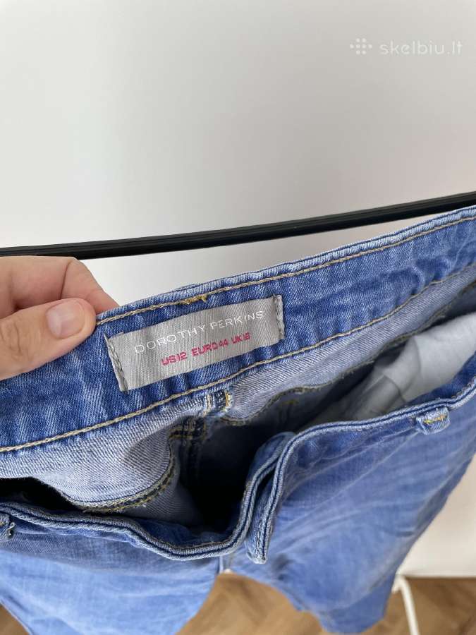 Dorothy Perkins mėlyni siaurėjantys džinsai XL - nuotraukos Nr. 3