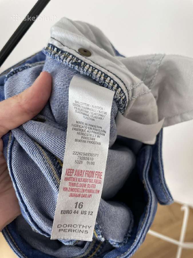 Dorothy Perkins mėlyni siaurėjantys džinsai XL - nuotraukos Nr. 5