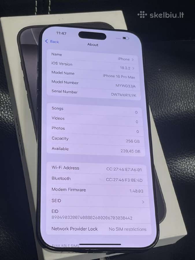 iPhone 16 pro max - nuotraukos Nr. 2