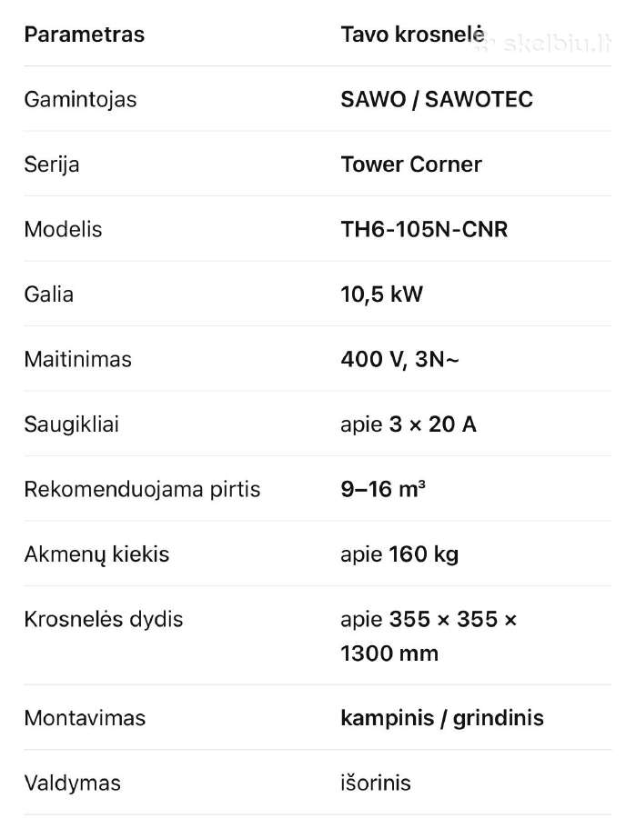 Sawo elektrinė pirtis - nuotraukos Nr. 7