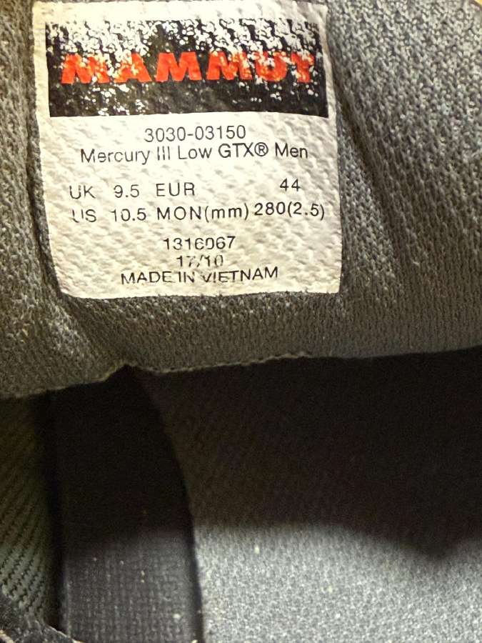 Mammut Mercury 3 Gore-tex turistiniai žygių batai - nuotraukos Nr. 5
