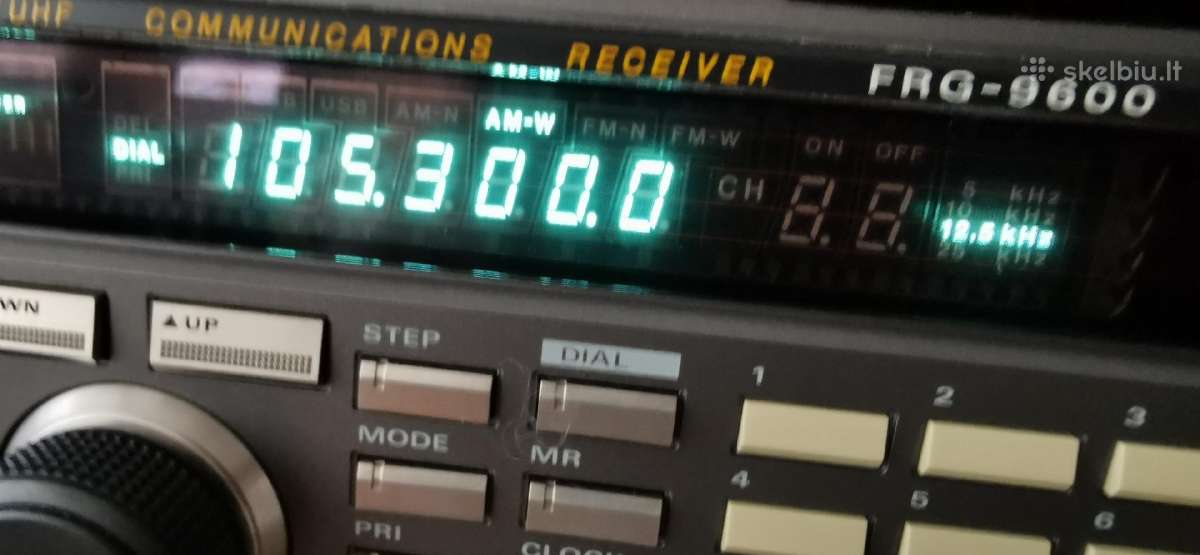 Yaesu Frg-9600 Vhf / Uhf Radijo skeneris - nuotraukos Nr. 18