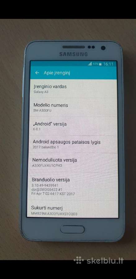 Samsung Galaxy A3 telefonas - nuotraukos Nr. 8