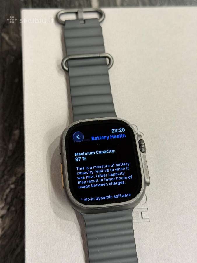 Apple Watch Ultra 2 Black Titanium (97% battery) - nuotraukos Nr. 14
