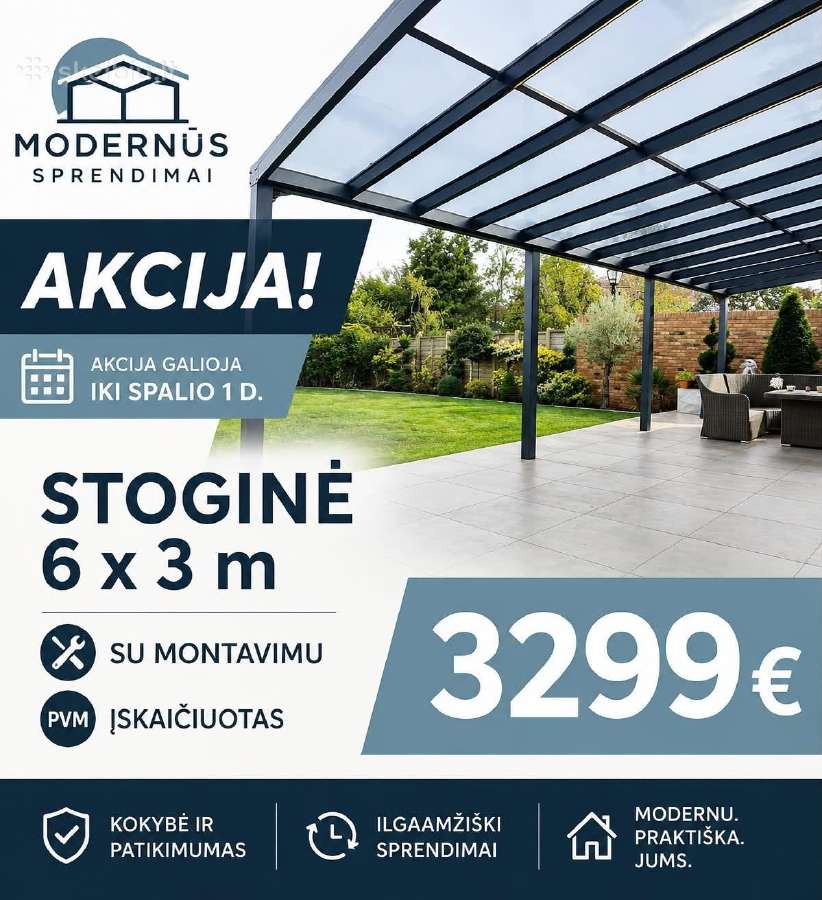 Aliuminio Stogine Pergola Pavesine Terasa - nuotraukos Nr. 3