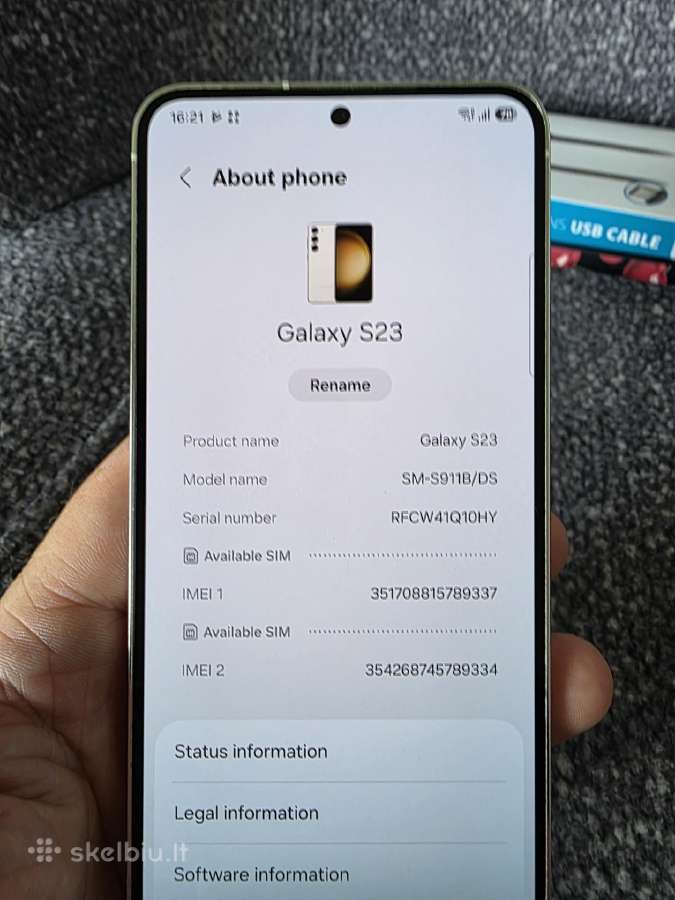 Samsung galaxy s23 256gb - nuotraukos Nr. 9