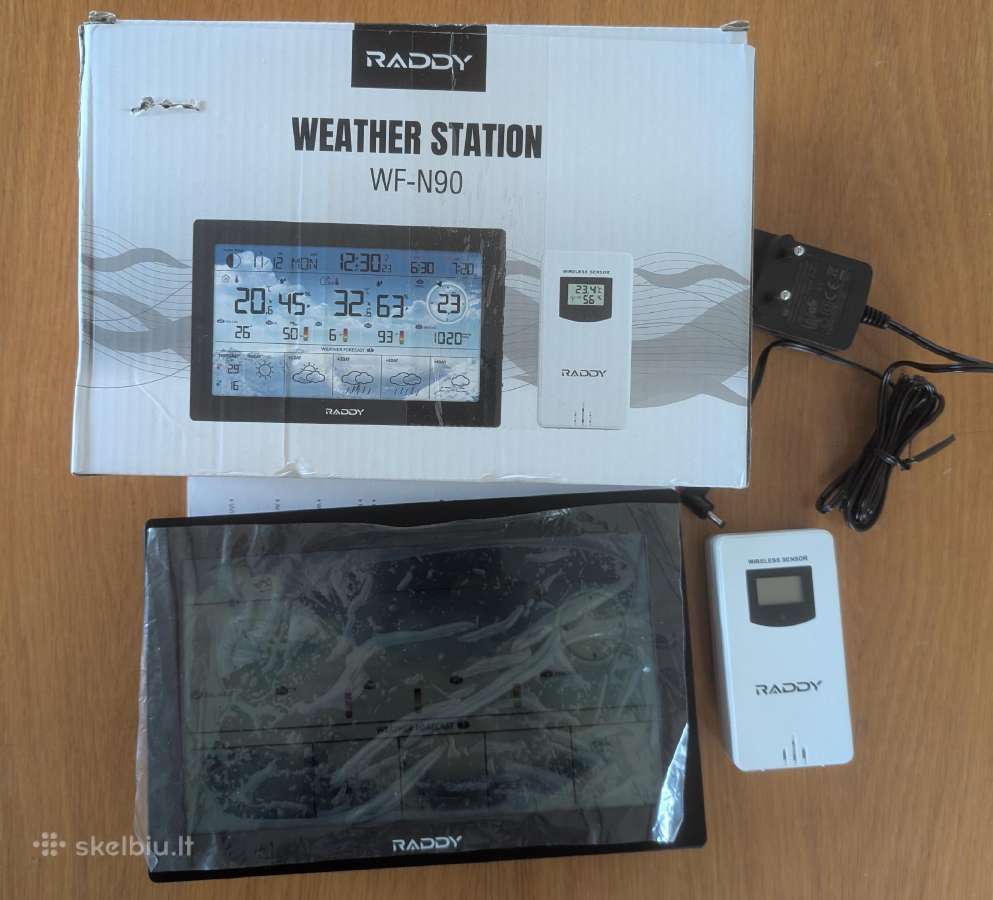 Raddy Wf-n90 Wi-fi meteorologinė stotelė - nuotraukos Nr. 2