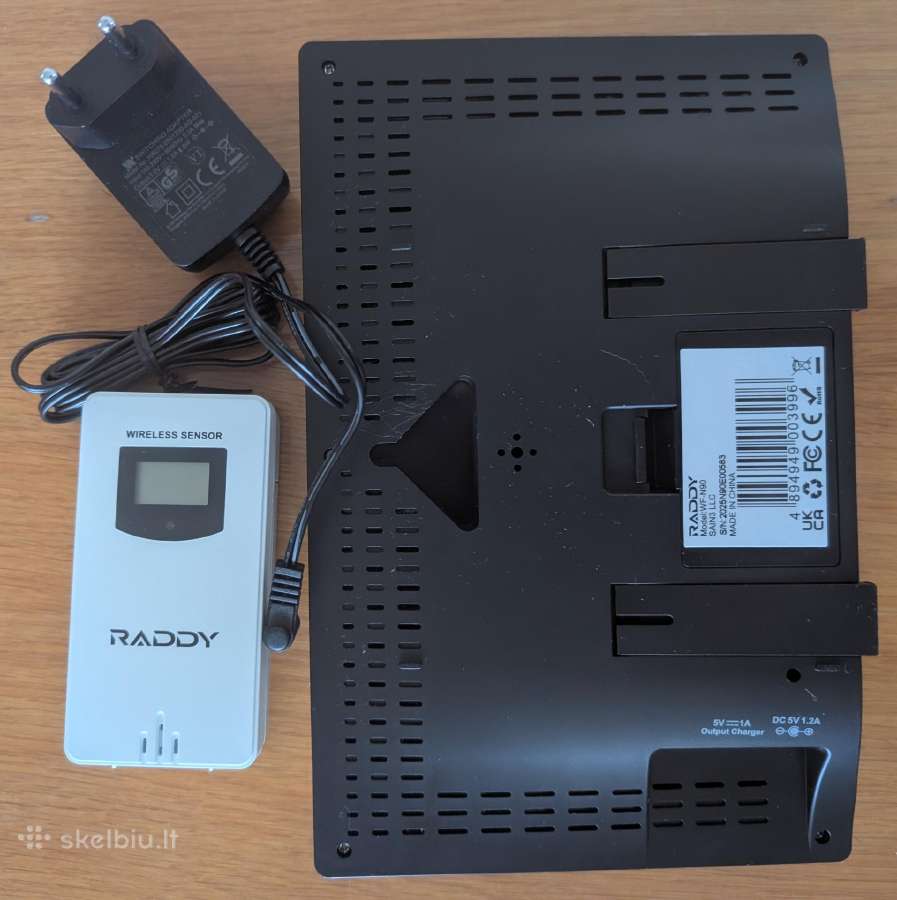 Raddy Wf-n90 Wi-fi meteorologinė stotelė - nuotraukos Nr. 3