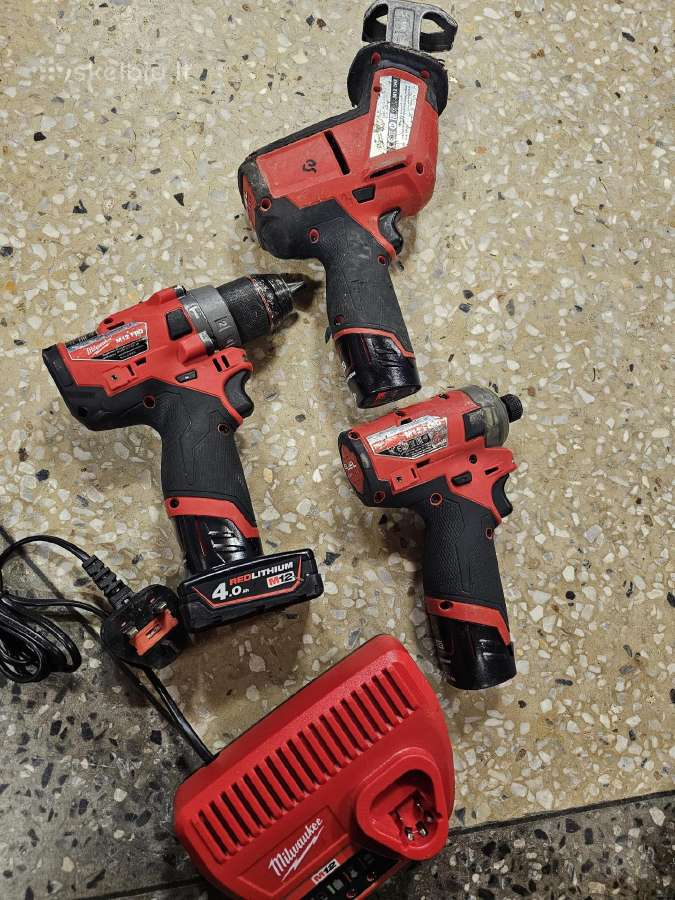 Milwaukee M12 Fqid+m12 Fpd+m12 Chz Komplektas - nuotraukos Nr. 3