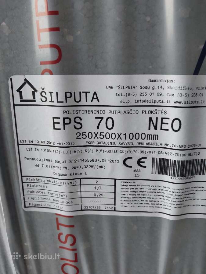 Neoporas eps70 . Klijavimo-armavimo mišinys Sopro - nuotraukos Nr. 2