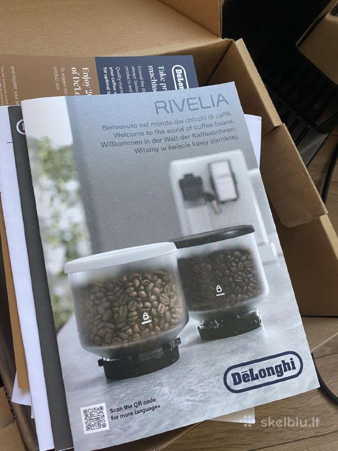 Mėnesį naudotas kavos aparatas Delonghi Rivelia - nuotraukos Nr. 3