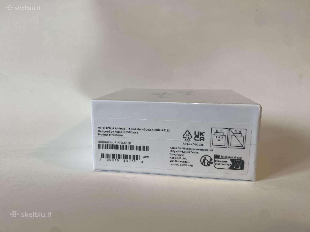 Airpods pro 3 naudotos 3 kartus - nuotraukos Nr. 3