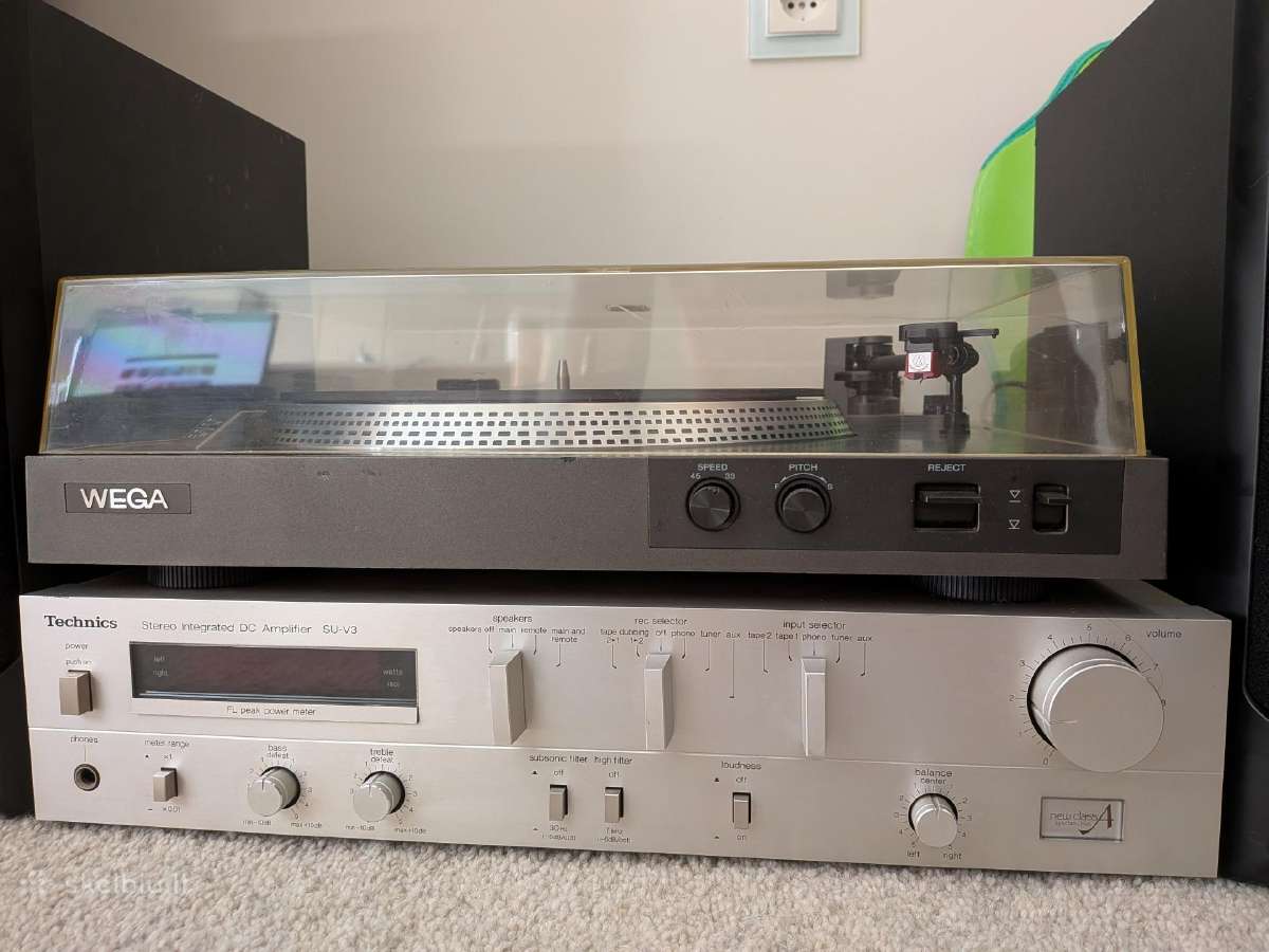 Vintažinis Hi-fi Plokštelių Grotuvo Komplektas - nuotraukos Nr. 3