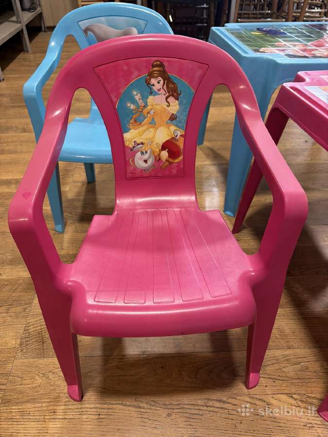 Plastikiniai vaikiški Disney staliukai ir kėdutės - nuotraukos Nr. 2