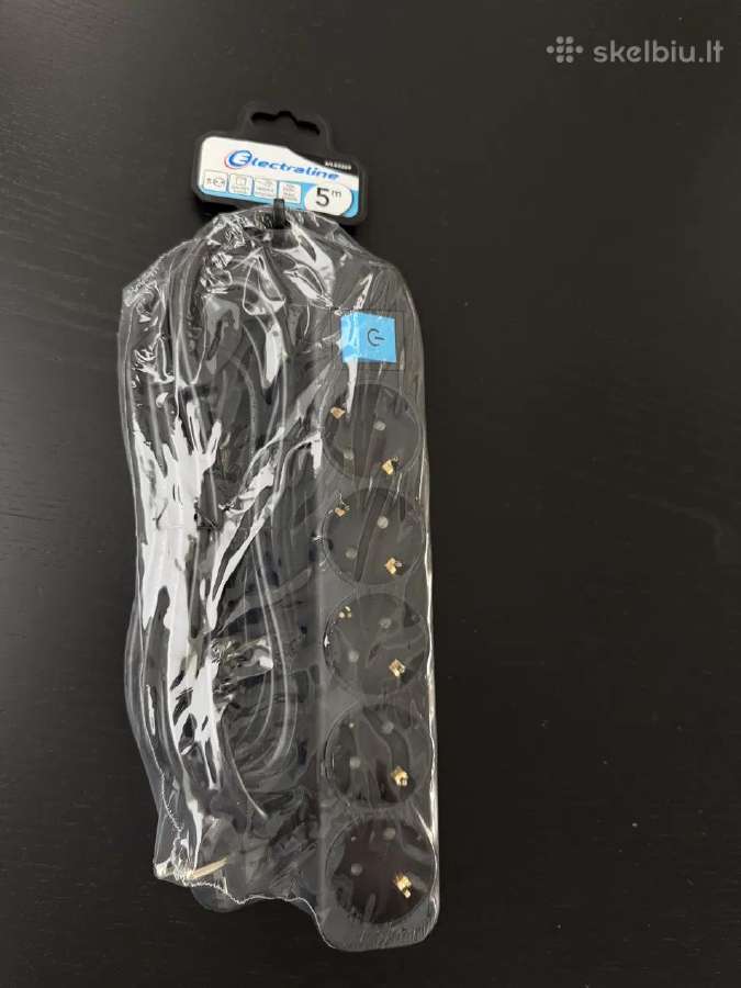 Electraline 62269 extension cord 5-socket 5m New / - nuotraukos Nr. 2