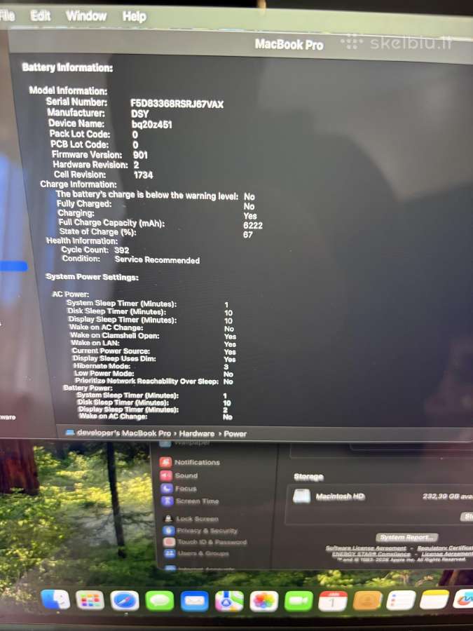 MacBook Pro 15 i7-4770hq, 16gb, 256gb SSD - nuotraukos Nr. 2