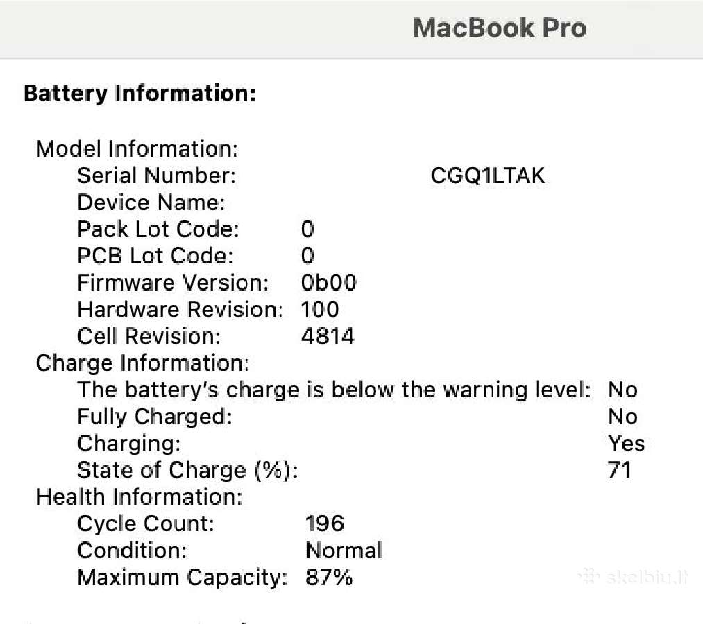 MacBook Pro M2 Pro 14" / 32gb / 1tb / 19c Gpu - nuotraukos Nr. 9