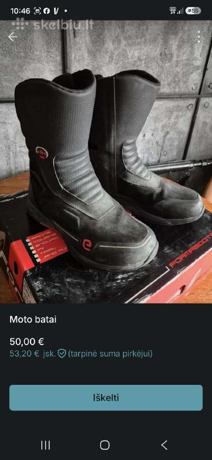 Moto striukės batai - nuotraukos Nr. 12