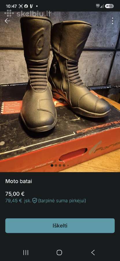 Moto striukės batai - nuotraukos Nr. 14