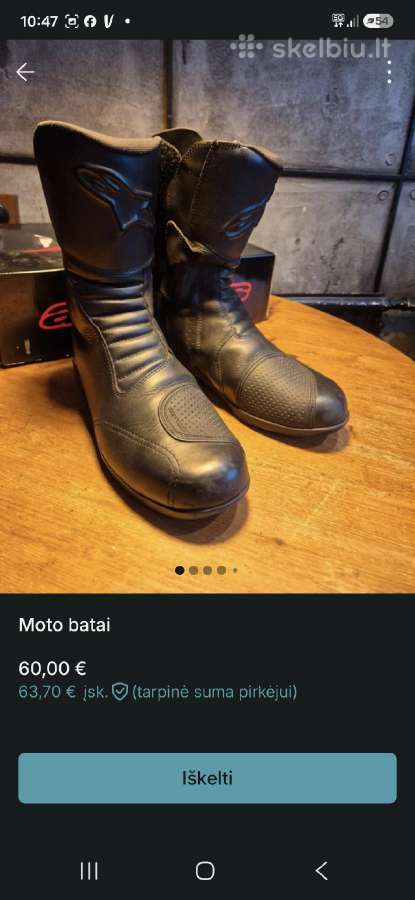 Moto striukės batai - nuotraukos Nr. 15