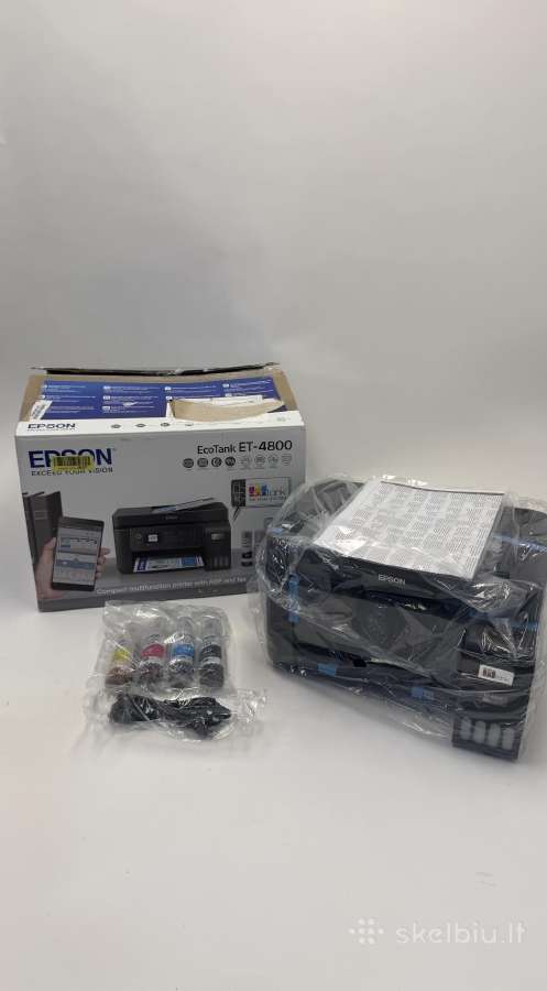 Epson Ecotank Et-4800 daugiafunkcis spausdintuvas - nuotraukos Nr. 2