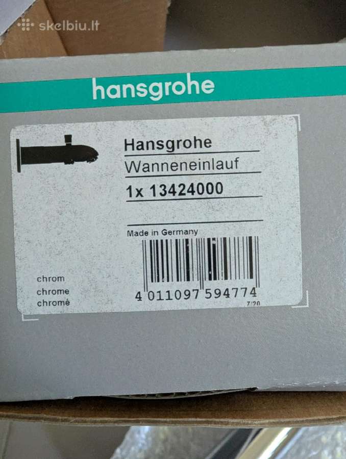 Naujas. Hansgrohe Vonios Kranas Iš Sienos - nuotraukos Nr. 3