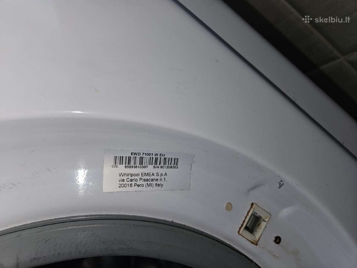 Skalbimo mašina Indesit Ewd71051 - nuotraukos Nr. 2