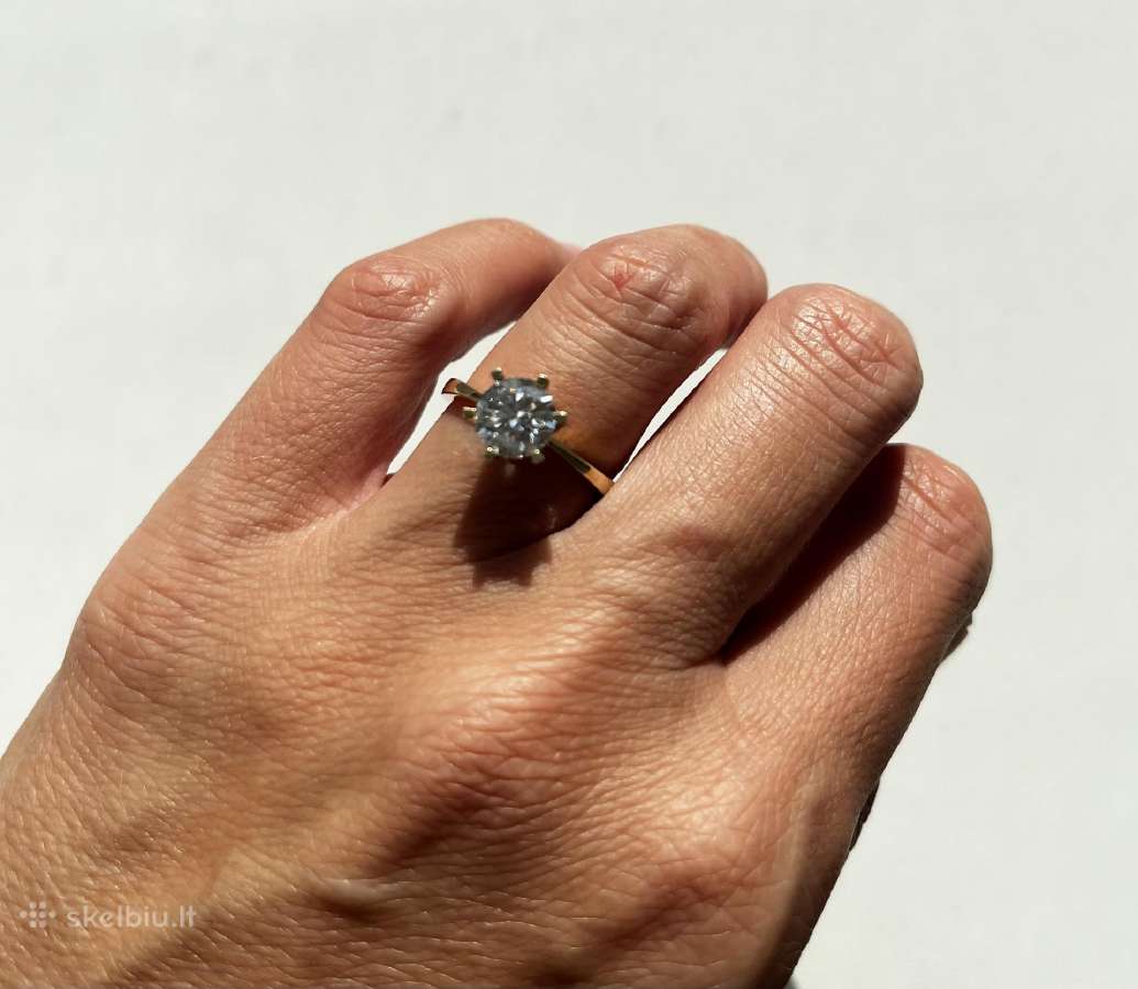 1.50 ct D Vs2 Ideal deimantinis žiedas Igi 14k - nuotraukos Nr. 3