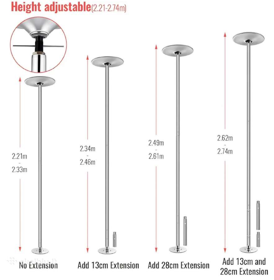 Naujas pole dance šokių stulpas - nuotraukos Nr. 7