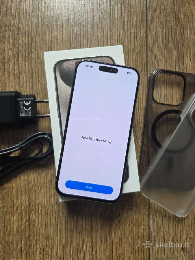 iPhone 15 Pro 128gb, baterija 92%, pilnu komplektu - nuotraukos Nr. 5
