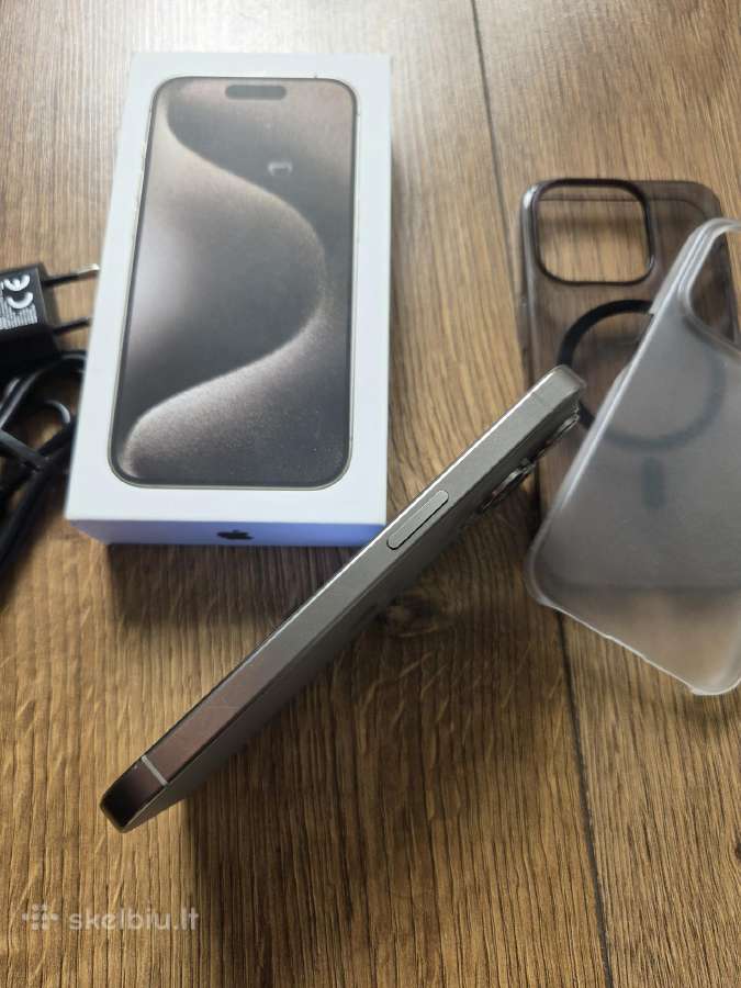 iPhone 15 Pro 128gb, baterija 92%, pilnu komplektu - nuotraukos Nr. 6