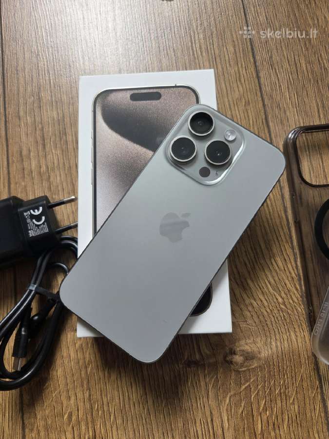 iPhone 15 Pro 128gb, baterija 92%, pilnu komplektu - nuotraukos Nr. 8