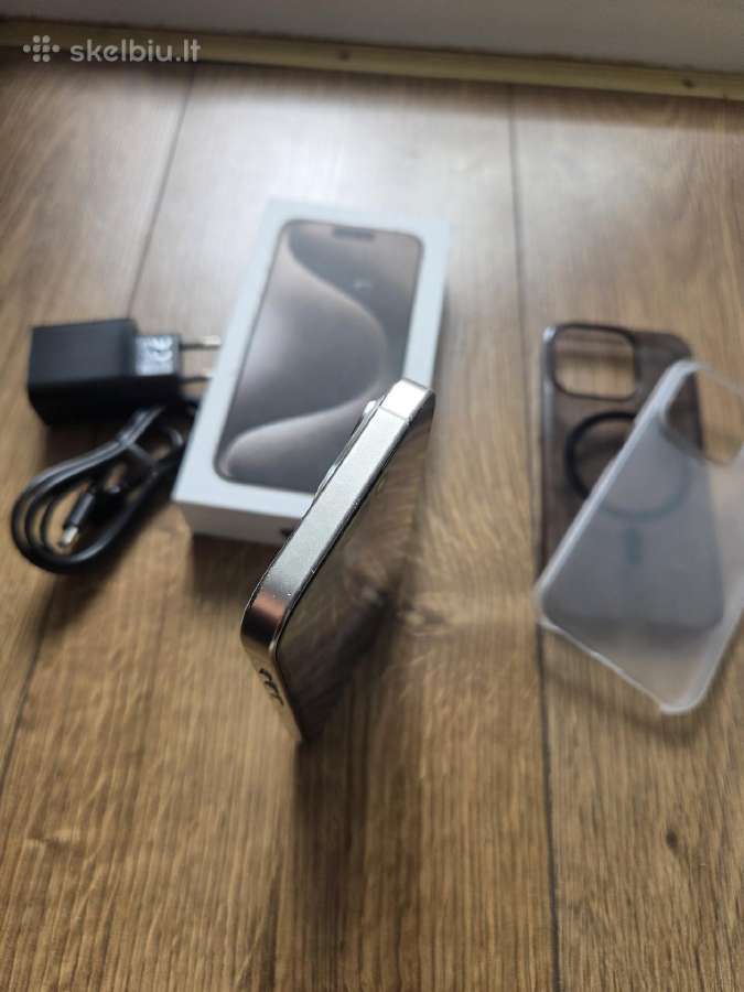 iPhone 15 Pro 128gb, baterija 92%, pilnu komplektu - nuotraukos Nr. 9