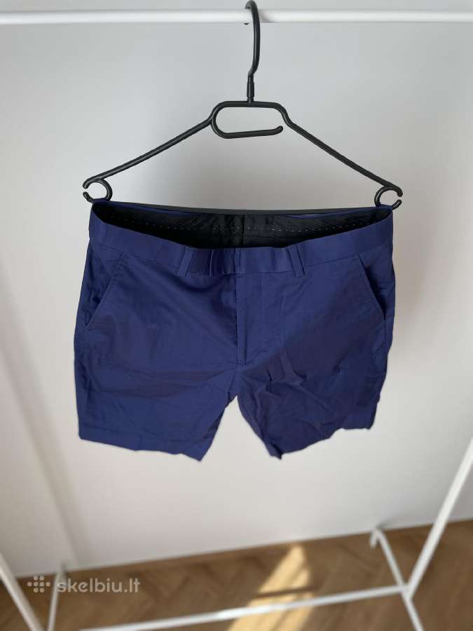 Ben Sherman Tailoring vyriški mėlyni chino šortai - nuotraukos Nr. 2