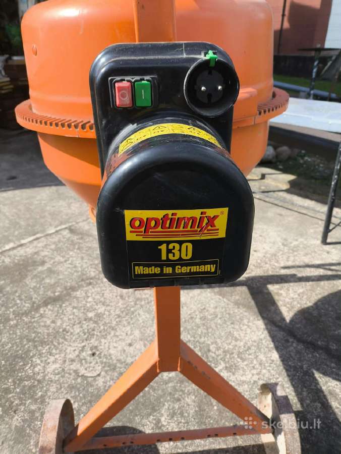 Vokiška Optimix 130 betono maišyklė - nuotraukos Nr. 6