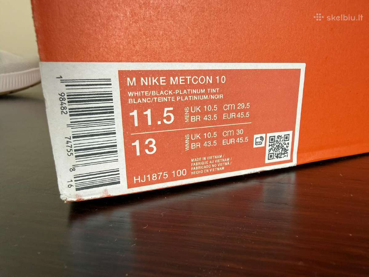 Nike Metcon 10 Treniruočių Batai 45.5 - nuotraukos Nr. 8