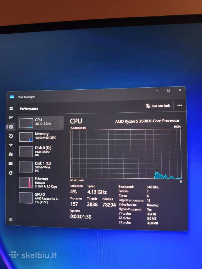 Rx 5700xt/ryzen 5 3600/naujas Gaming Kompiuteris - nuotraukos Nr. 6