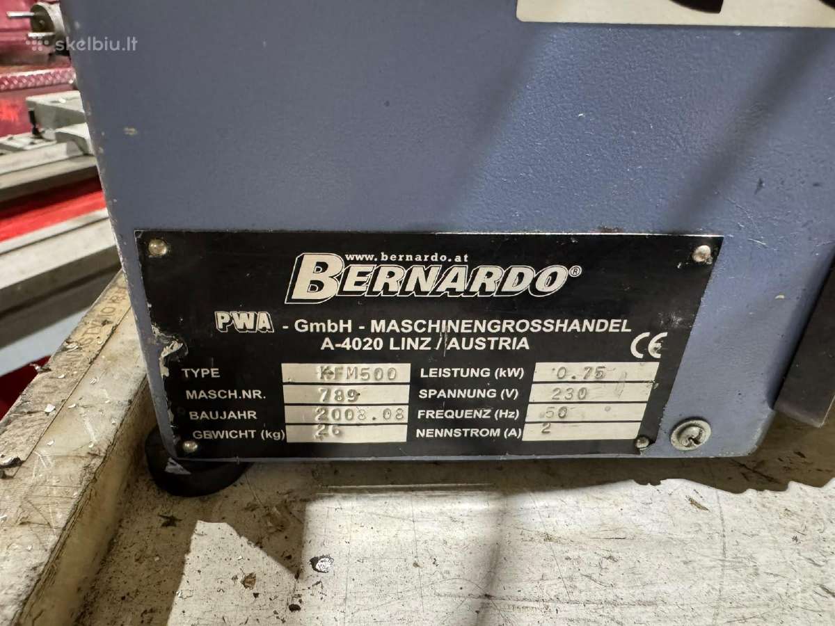Briaunų frezavimo staklės Bernardo Kfm 500 M - nuotraukos Nr. 6