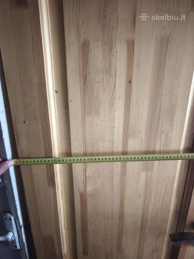 Medinės durys su stakta - nuotraukos Nr. 2