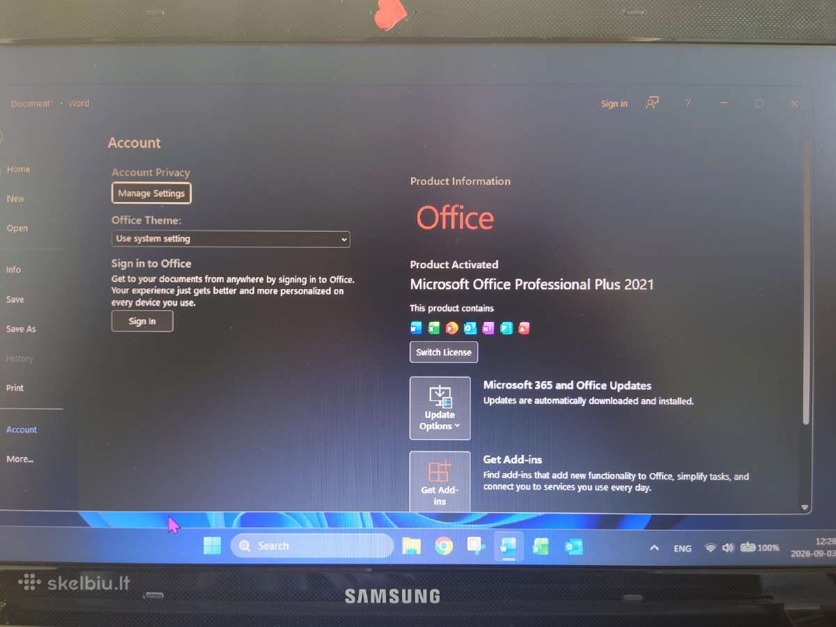 Samsuung Np270 E5e laptopas puikios būklės - nuotraukos Nr. 5