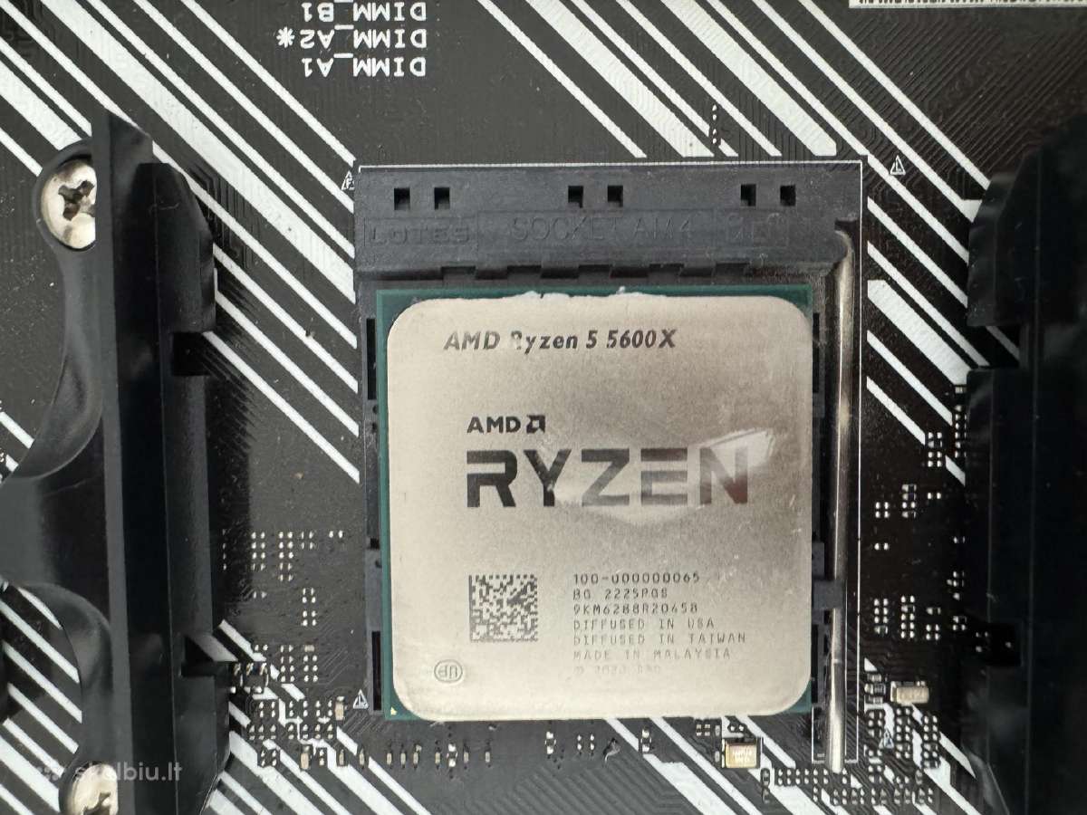 Cpu+RAM+mobo (5600x + 16gb + b550m) - nuotraukos Nr. 2