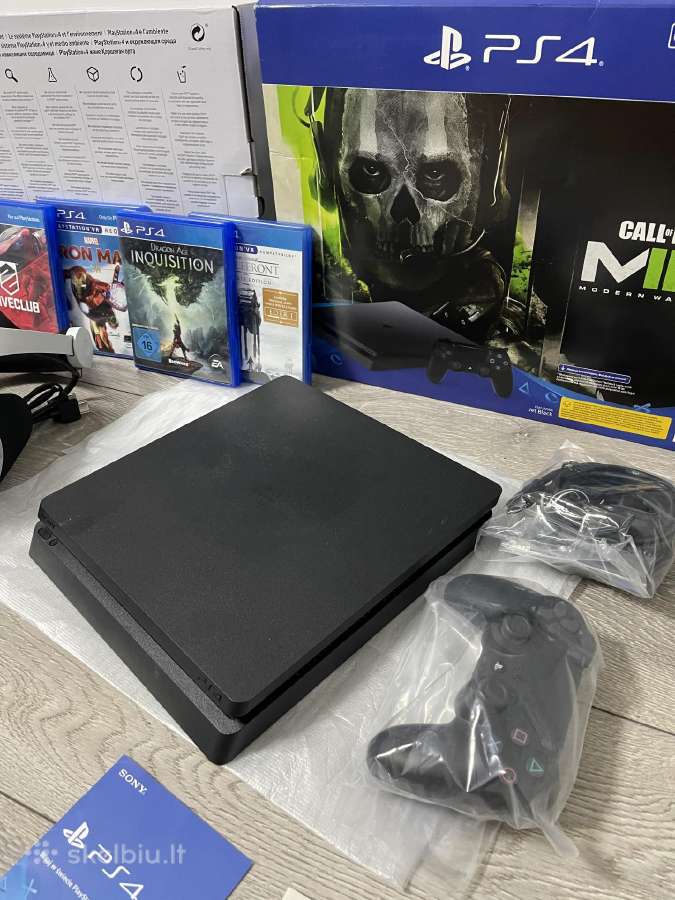 Ps4 Slim + Psvr Pilnas rinkinys + 4 žaidimai - nuotraukos Nr. 2