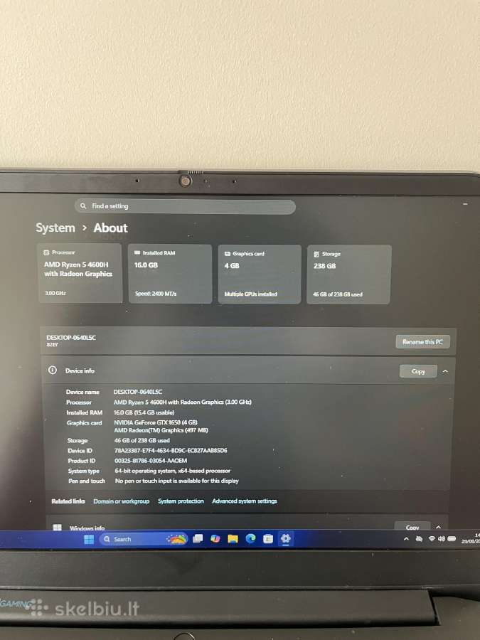Lenovo Ideapad gaming 3 - nuotraukos Nr. 8