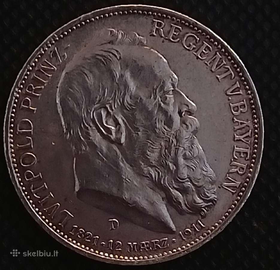 Vokietijos imperijos sidabrinė moneta 3 markės - nuotraukos Nr. 2