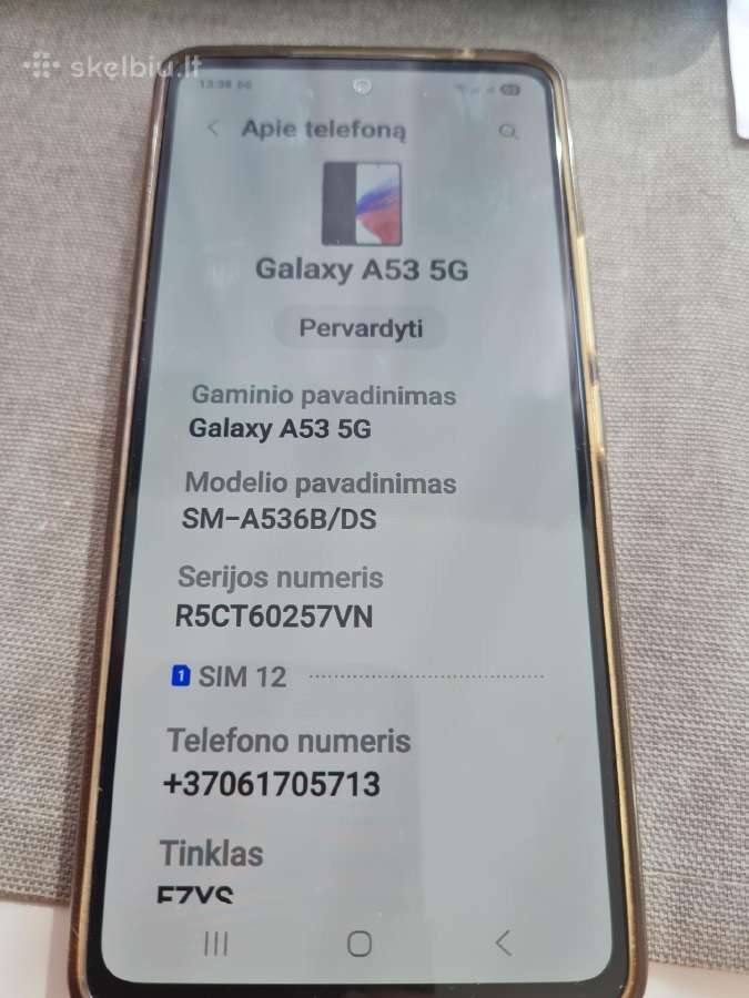 Samsung galaxy A53 - nuotraukos Nr. 3