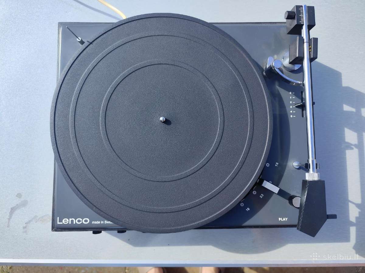 Retas vintažinis patefonas Lenco L450 - nuotraukos Nr. 2