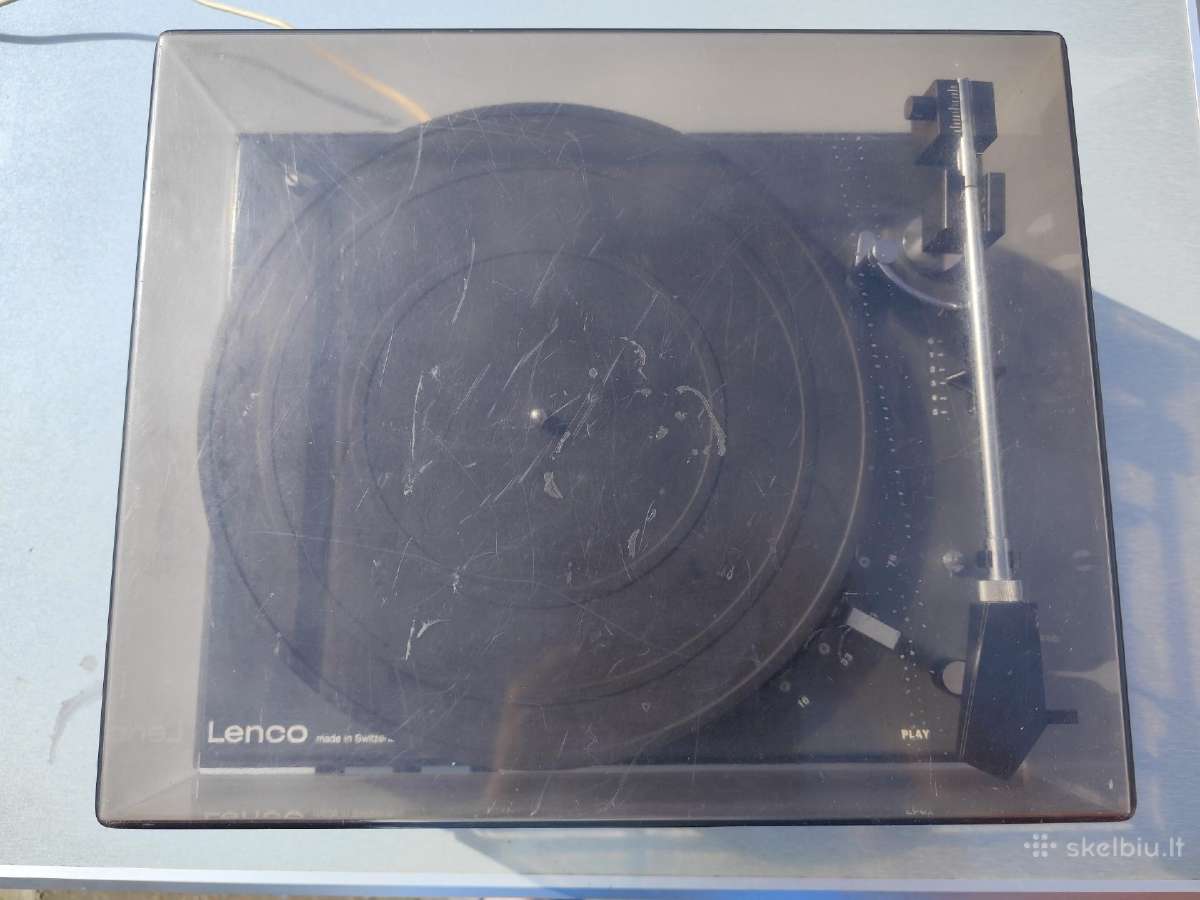 Retas vintažinis patefonas Lenco L450 - nuotraukos Nr. 3